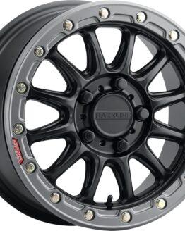 Raceline Alpha Beadlock 17x7 4x156 +25 Satin Black Gunmetal Ring