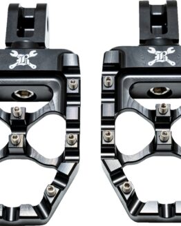 Burly Brand MX-Evolution Passenger Pegs Black For Harley M8 Softail