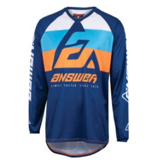 23 Syncron CC Jersey Blue/Orange/Black Youth - XS