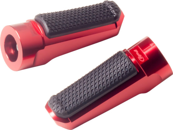 Hi-Tech Racing Footpegs Rubber Red