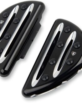 Deep Cut Adjustable Passenger Floorboards Black/Silver