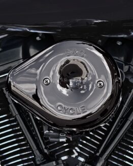 S&S Stealth Teardrop Air Cleaner Kit Lava Chrome For Harley M8 17-24