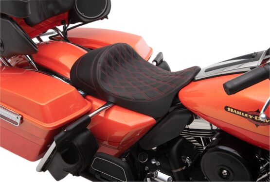 Diamond EZ-On 2-Up Seat Black/Red Low & Forward - Image 4