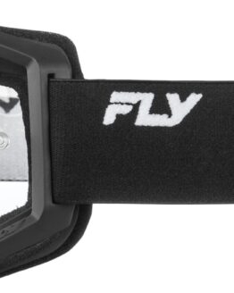 Fly Racing Youth Focus Goggle Black/White with Clear Lens