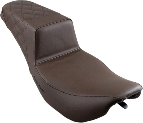 Step-Up Rear Lattice Stitch 2-Up Seat Brown