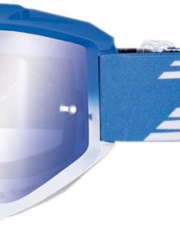 3450 Light Blue / White Riot OTG Goggles - Dual Mirrored Lens