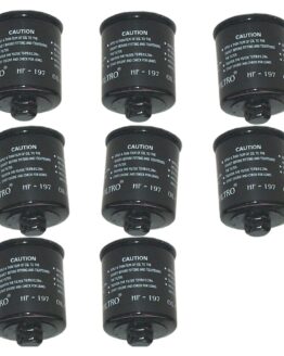HF197 Oil Filter - Black - 8 Pack