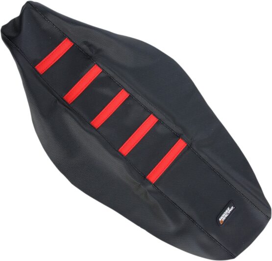 Black/Red Ribbed Seat Cover