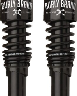 Burly Brand Slammer 10.5" Shocks Black Fits FLH 1997-2022