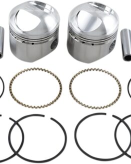 Wiseco Pro Lite Piston Kit 3.497in Bore 9:1 CR Fits HD Pan/Shovelhead