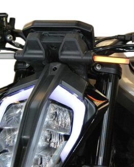 New Rage Cycles Front LED Turn Signals Black Fits 18-24 KTM 790 Duke