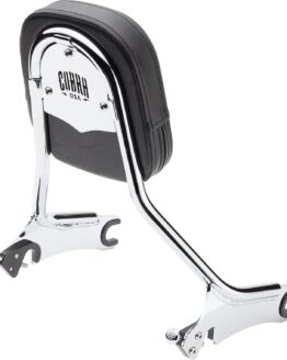 Cobra Detachable Tall Backrest Chrome with Medium Pad Fits Indian Chieftain 14+