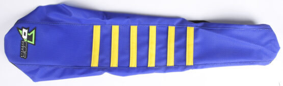 Gripper Seat Cover Blue/Yellow w/Ribs