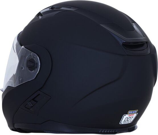 FX-111 Modular Street Helmet Matte Black Medium - Image 8