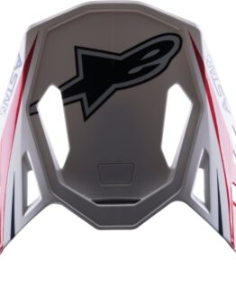 S-M10 Carbon Meta2 Visor White/Red/Blue Glossy