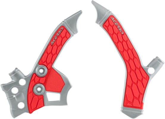 X-Grip Frame Guards Silver/Red