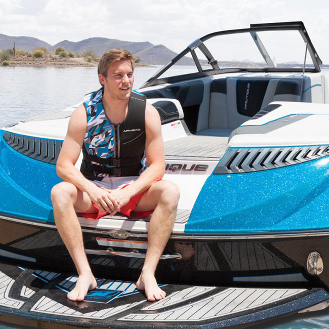 Airhead Camo Cool Mens Kwik-Dry Neolite Vest Blue Large - Image 3