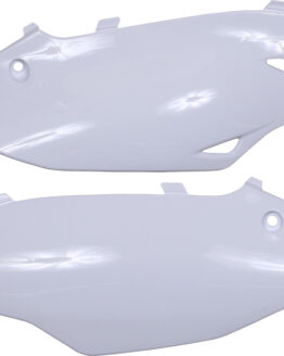 Plastic Side Number Plate - White