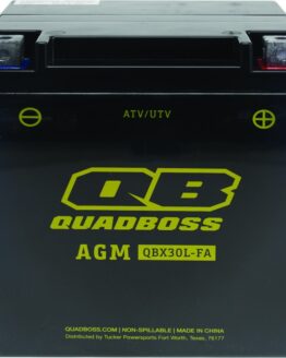 QuadBoss AGM Battery QBX30L-FA Maintenance-Free Fits 09-19 Prowler 1000