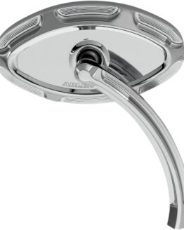 Arlen Ness Chrome Beveled Right Cats Eye Mirror 4.5"x2.5"