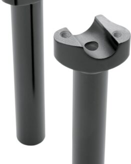 Drag Specialties 8in Forged Aluminum Handlebar Risers Black Pair