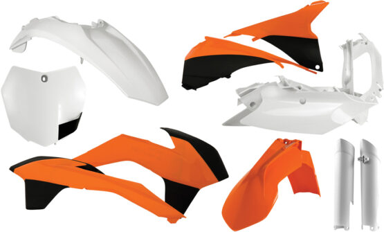 Full Plastic Kit - Orange/White/Black Original 2014