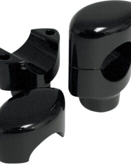 Drag Specialties Big Buffalo 1-1/2in Handlebar Risers Gloss Black Pair