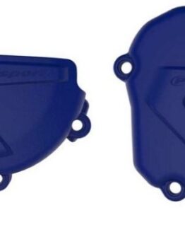 Polisport Clutch & Ignition Cover Protector Kit Blue Fits 05-24 YZ250