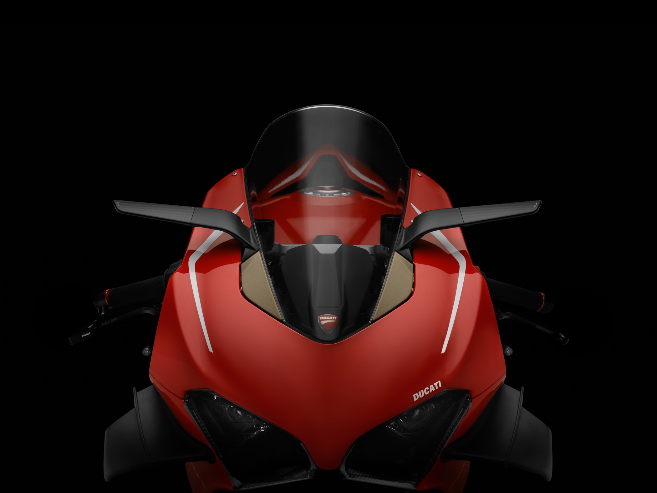 Rizoma Stealth Sport Mirror Black Pair For Ducati Panigale V2 V4 - Image 3