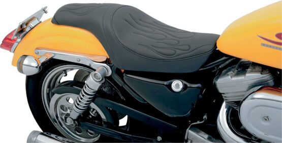 Predator Flame Stitched SR Leather 2-Up Seat - Black