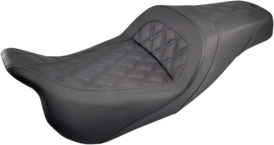 Slim Lattice Stitched 2-Up Seat Black Gel - Image 2