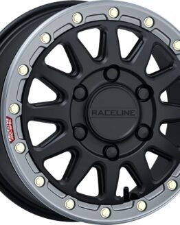 Raceline Alpha Beadlock Wheel 15x6.5 6x139.7 +74 Black/Gunmetal