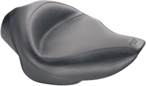 Vintage Smooth Vinyl Solo Seat - Black