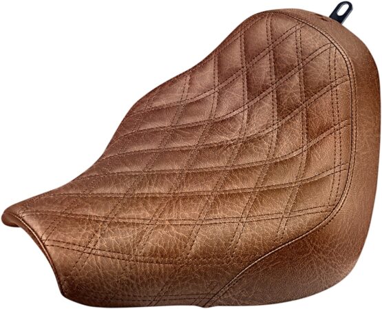 Renegade Lattice Stitched Solo Seat Brown Gel