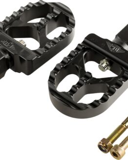 Joker Machine Serrated Passenger Footpegs Black for Indian Scout