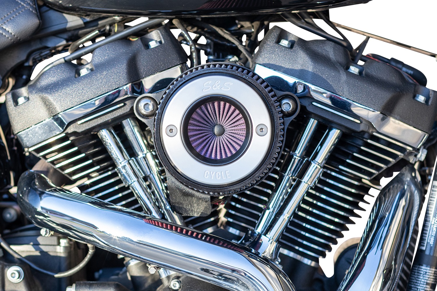 S&S Air Stinger Stealth Air Cleaner Kit Chrome For Harley M8 Models - Image 4
