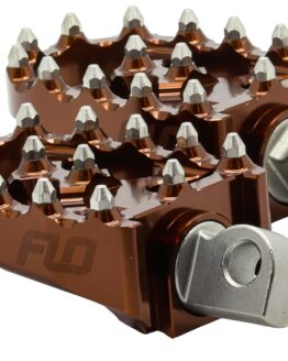 FLO Motorsports Moto Style Footpeg Set Bronze 2x3.125 Inch