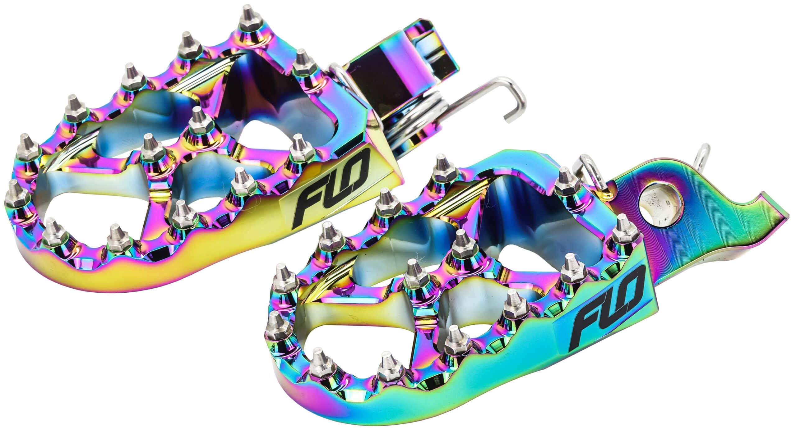 FLO Motorsports Pro Series Footpegs Jet Fuel For Honda CRF/Kawasaki KLX110 - Image 3