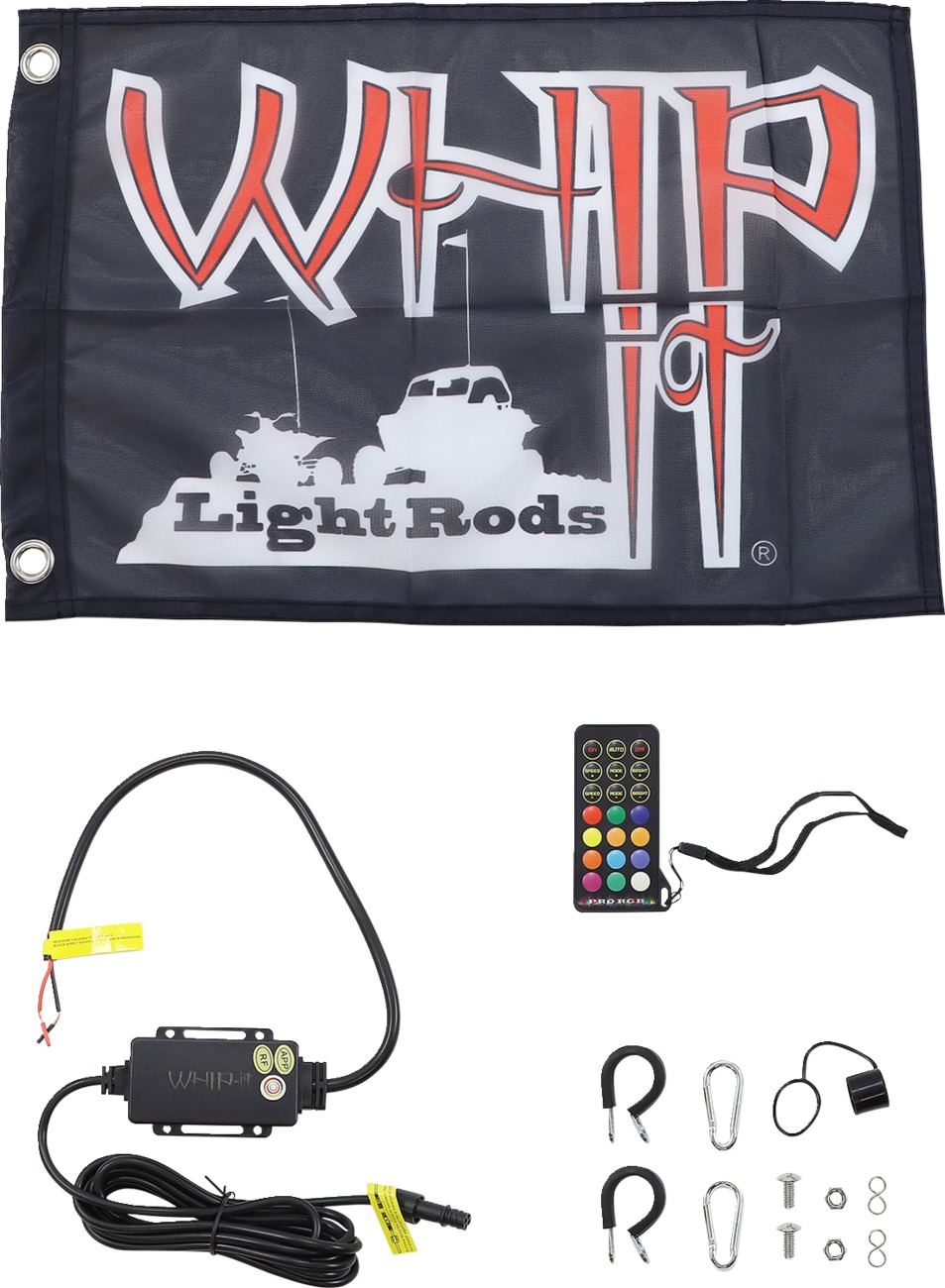 Whip It 5Ft Black Bluetooth RGB Light Rod - Image 3
