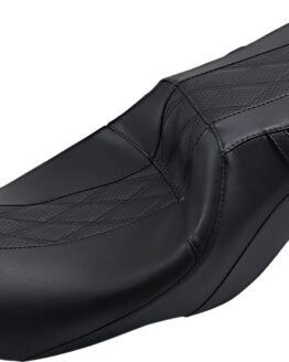 Outcast Double Diamond Vinyl 2-Up Seat - Black