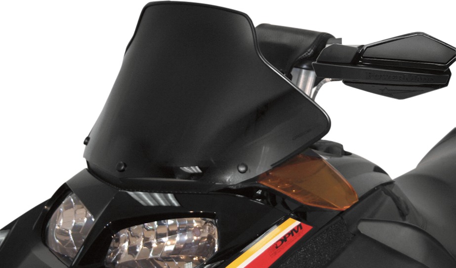 Powermadd Cobra Windshield 11in Matte Black For Ski-Doo REV Chassis - Image 3