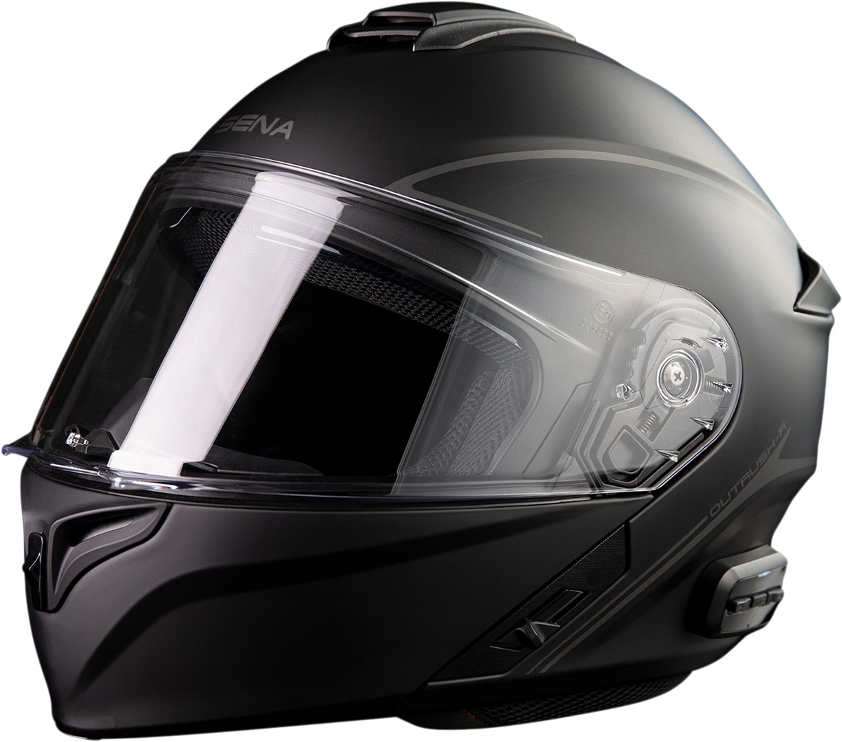 Sena Outrush R Bluetooth Helmet Matte Black Size S - Image 4