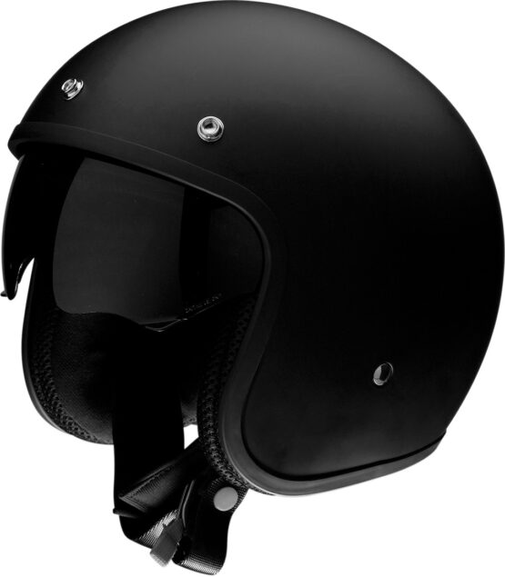 Saturn Open Face Street Helmet Matte Black Large