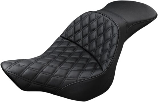 Explorer Lattice Stitched 2-Up Seat - Black