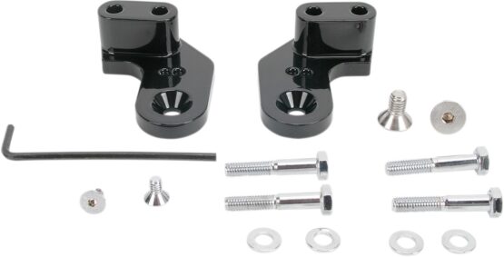 Passenger Floorboard Brackets - Black