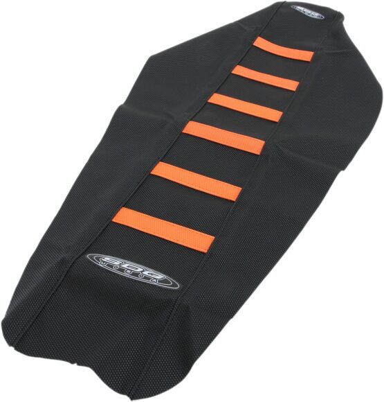 6-Rib Water Resistant Seat Cover Black/Orange