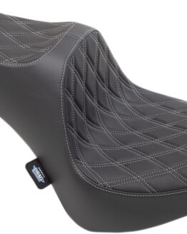 Predator III Seat- Double Diamond Silver Thread 7in Tall Rider Support-2Up