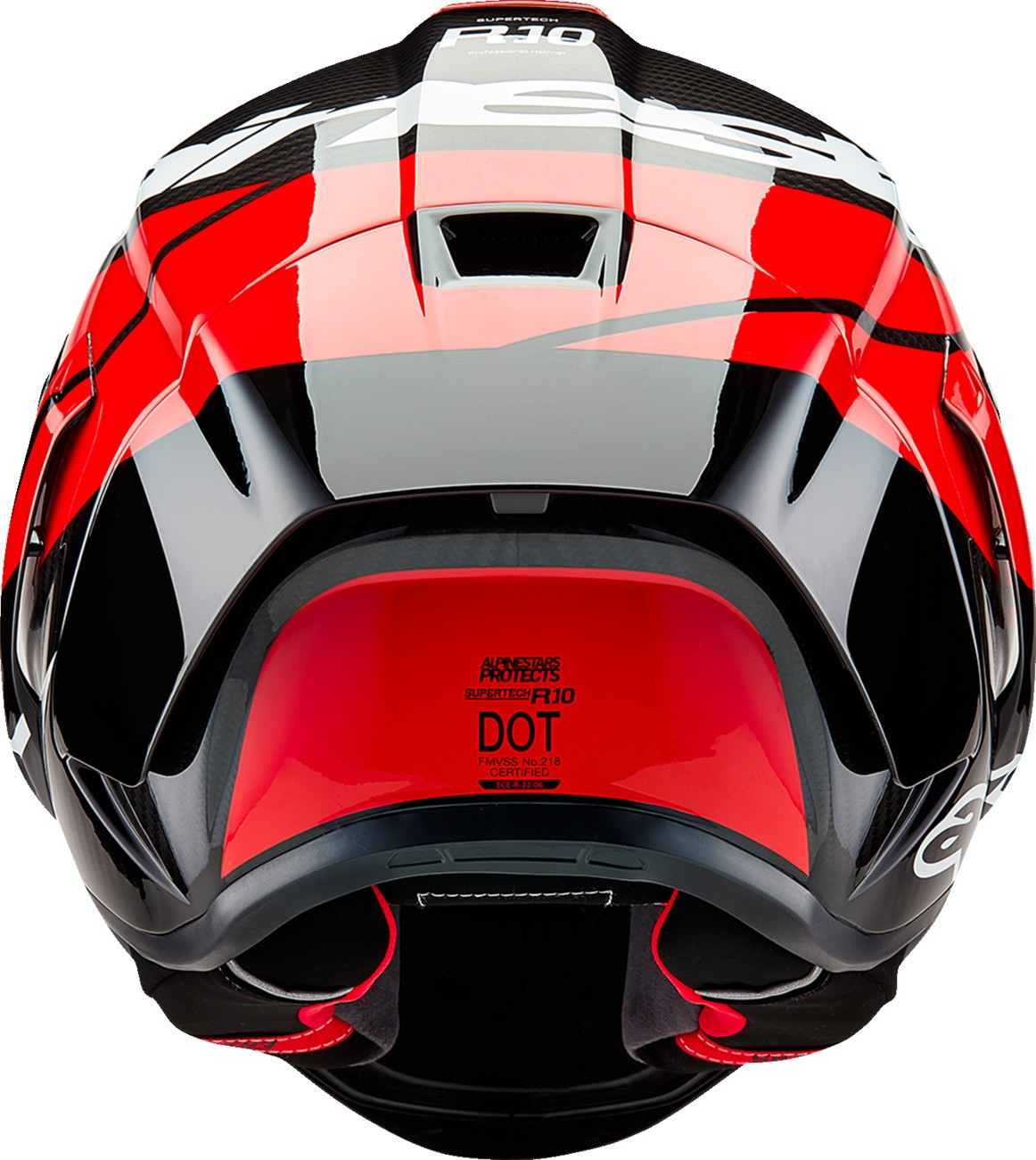 Alpinestars Supertech R10 Helmet Element Carbon Red White 2XL - Image 3