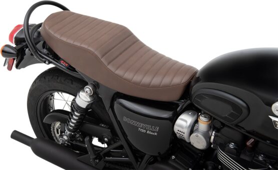 Retro Classic Stitch Vinyl 2-Up Seat Brown - Image 2