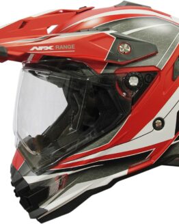 FX-41DS Range Full Face Dual-Sport Helmet Matte Red Medium